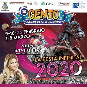 Vera Atyushkina madrina al Carnevale di Cento